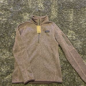 New Patagonia women's better sweater - quarter zip better sweater-  hazy purple